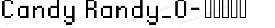 Candy Randy_0字体转换